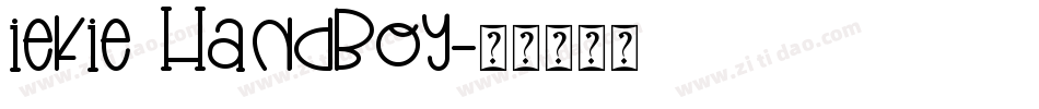 iekie HandBoy字体转换